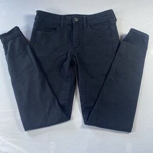 American Eagle Outfitters Black Next Level Stretch Jeans Jeggings Size 6 Long
